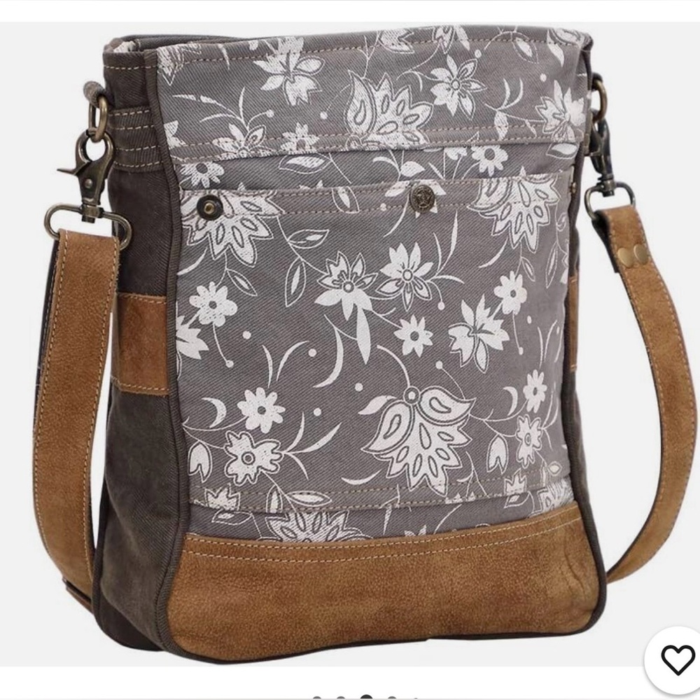 EUC Myra Bag - Blossom Print Canvas & Leather Crossbody Bag - Picture 8 of 9